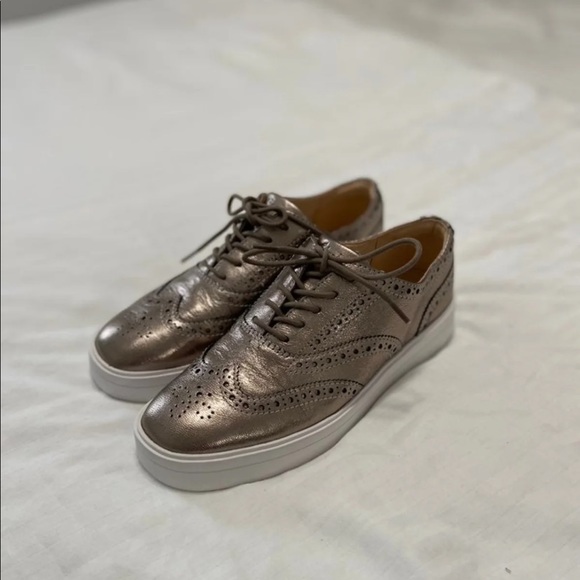 silver brogues clarks